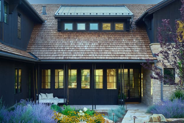 Cedar Roof with Metal Accents